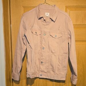Ag Adriano Goldschmied Blush Pink Denim Jacket